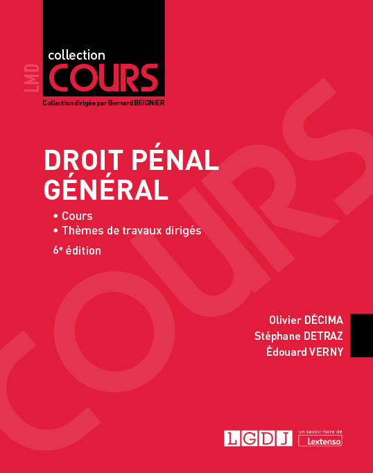 Droit pénal général Droit pénal général