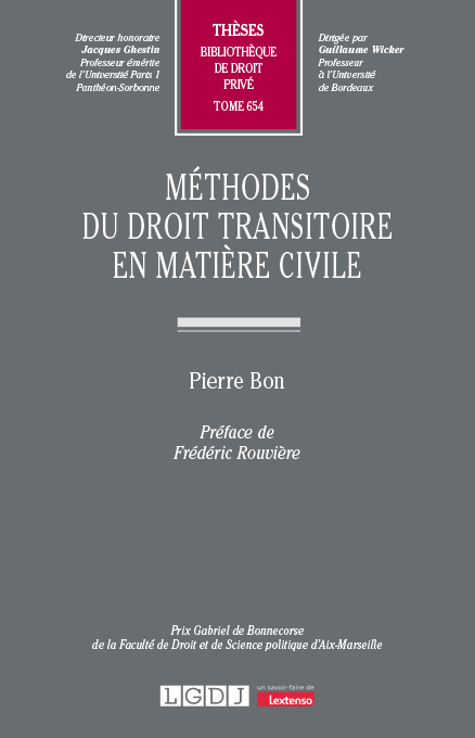 Méthodes du droit transitoire en matière civile Méthodes du droit transitoire en matière civile
