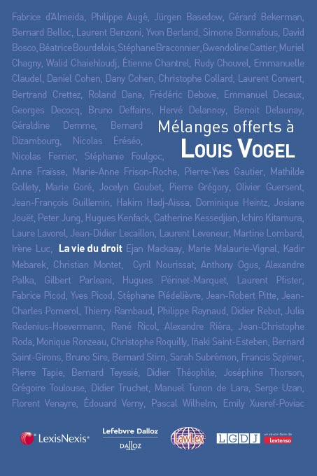 Mélanges offerts à Louis Vogel Mélanges offerts à Louis Vogel