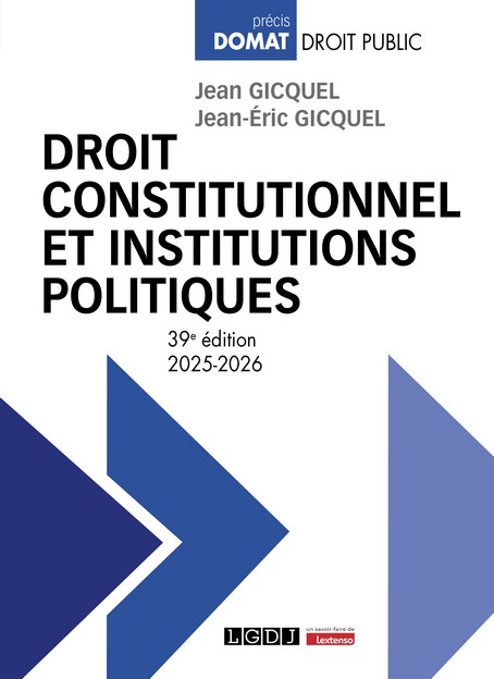 Droit constitutionnel et institutions politiques Droit constitutionnel et institutions politiques
