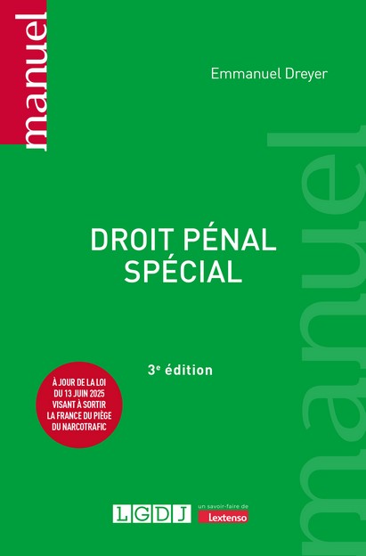 Droit pénal spécial Droit pénal spécial