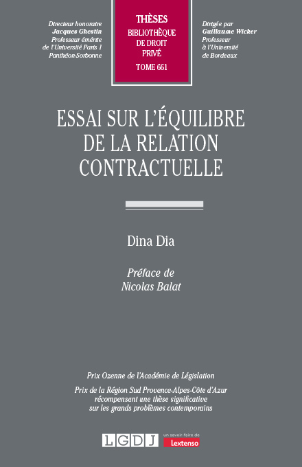Essai sur l’équilibre de la relation contractuelle