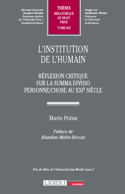 L’institution de l’humain