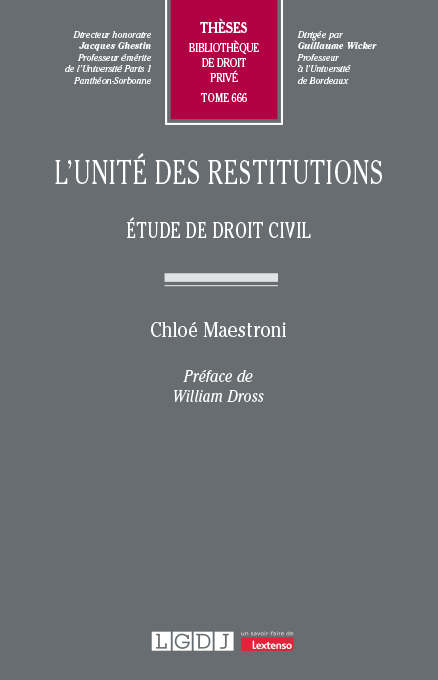 L’unité des restitutions
