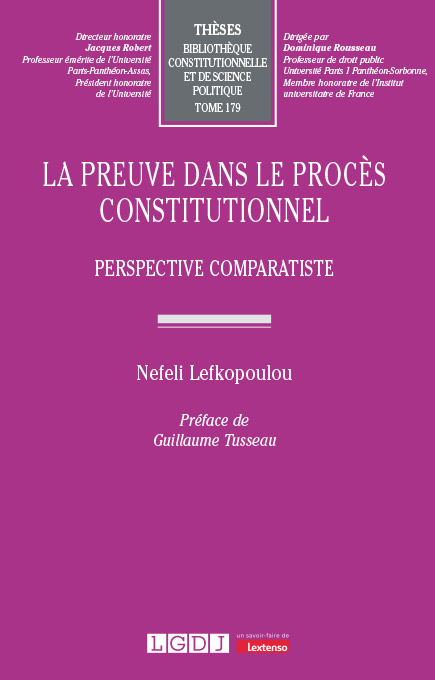 La preuve dans le procès constitutionnel