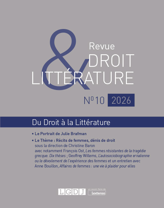 Revue Droit et Littérature N°10-2026