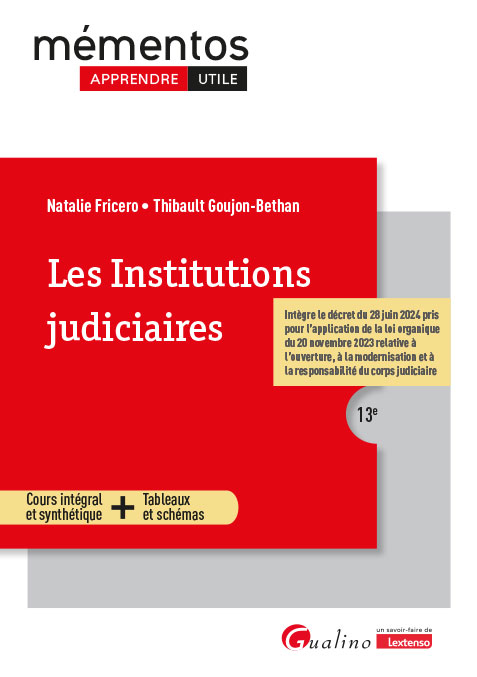 Les institutions judiciaires Les institutions judiciaires