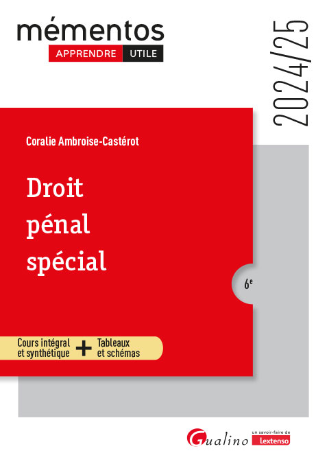 Droit pénal spécial Droit pénal spécial