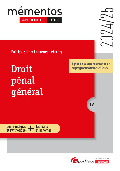 Droit pénal général Droit pénal général