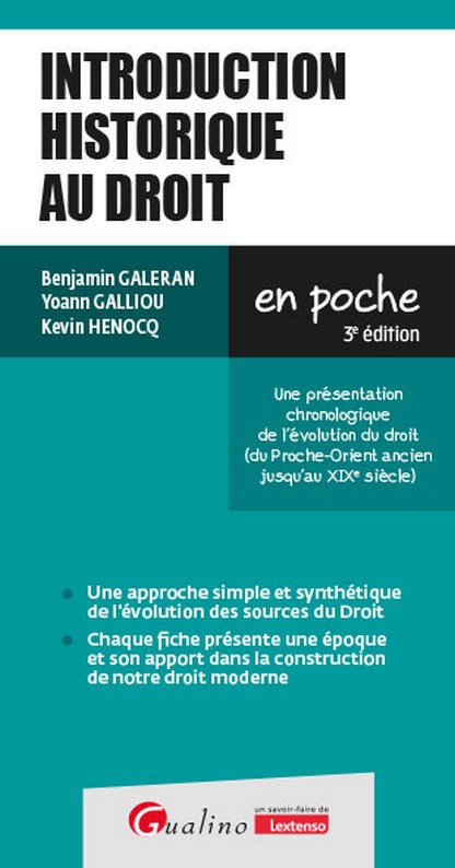 Introduction historique au droit Introduction historique au droit