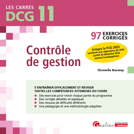DCG 11 - Exercices corrigés - Contrôle de gestion DCG 11 - Exercices corrigés - Contrôle de gestion