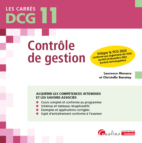 DCG 11 - Contrôle de gestion DCG 11 - Contrôle de gestion