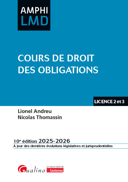 Cours de droit des obligations Cours de droit des obligations