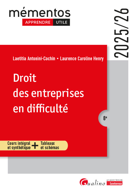 Droit des entreprises en difficulté Droit des entreprises en difficulté