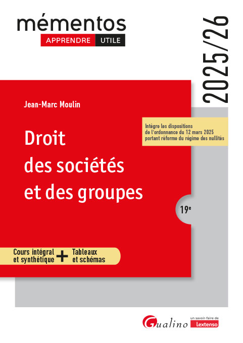 Droit des sociétés et des groupes Droit des sociétés et des groupes