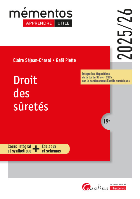 Droit des sûretés Droit des sûretés