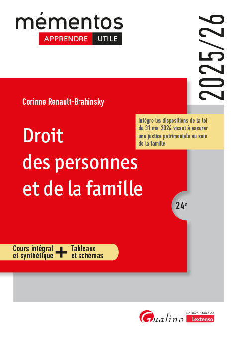 Droit des personnes et de la famille Droit des personnes et de la famille