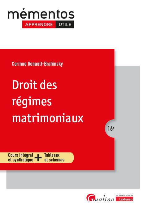 Droit des régimes matrimoniaux