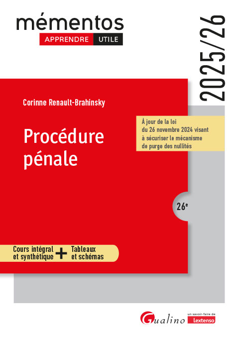Procédure pénale Procédure pénale