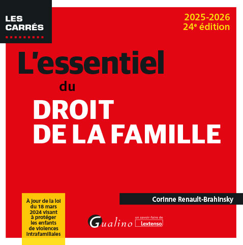 L'essentiel du droit de la famille L'essentiel du droit de la famille
