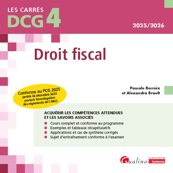 DCG 4 - Droit fiscal DCG 4 - Droit fiscal