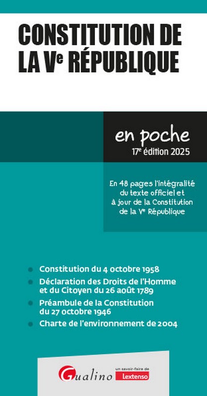 Constitution de la Ve République Constitution de la Ve République