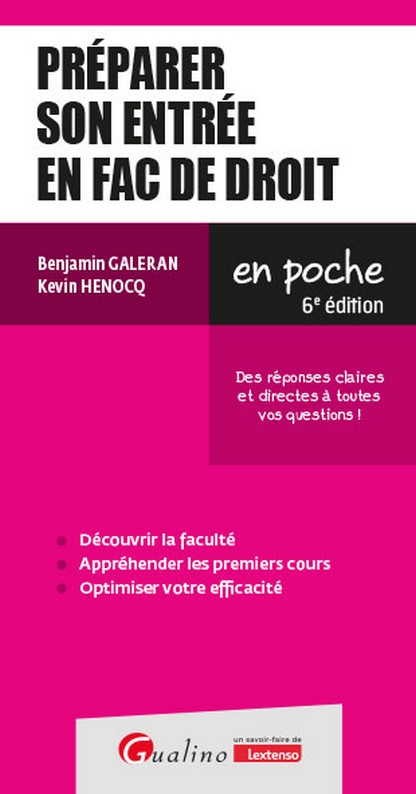 Préparer son entrée en Fac de Droit