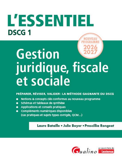 DSCG 1 - Gestion juridique fiscale et sociale