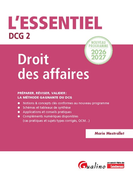 DCG 2 - Droit des affaires