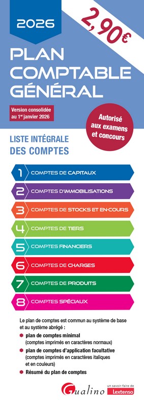 Plan comptable général - 2026