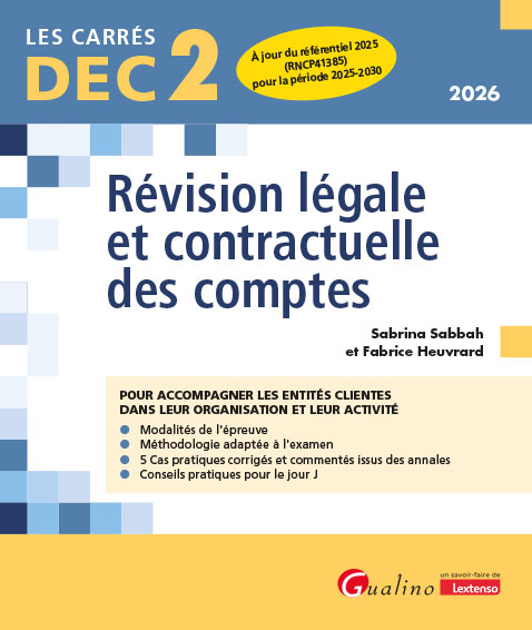 DEC 2 - Révision légale et contractuelle des comptes