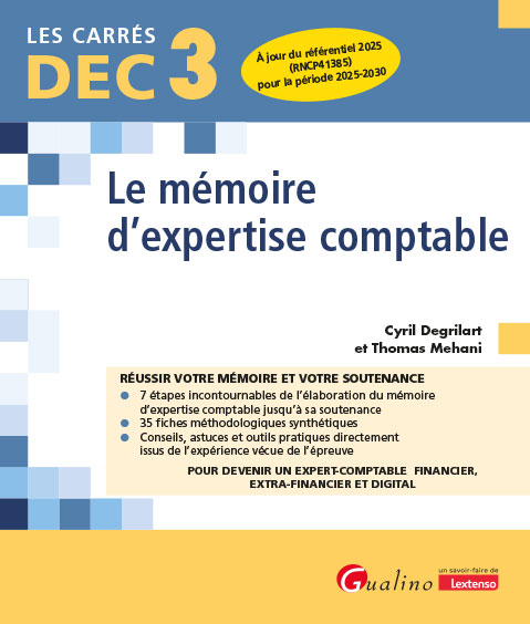 DEC 3 - Le mémoire d'expertise comptable