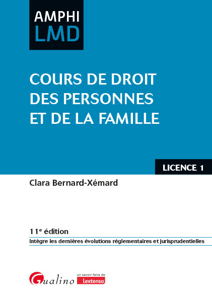 Cours de droit des personnes et de la famille