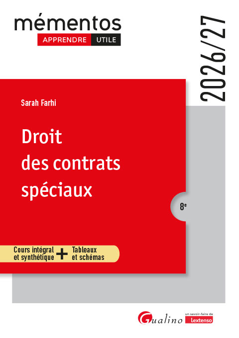 Droit des contrats spéciaux