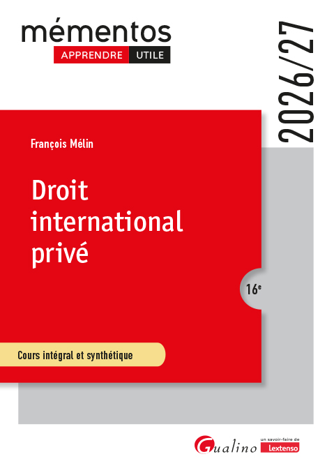 Droit international privé - Gualino