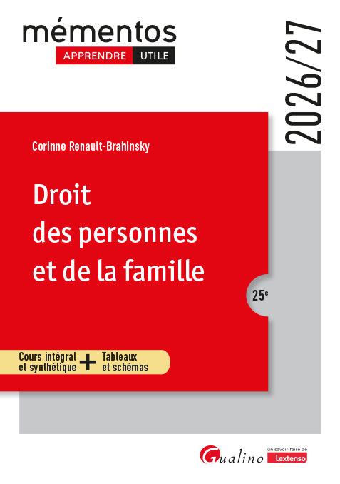 Droit des personnes et de la famille