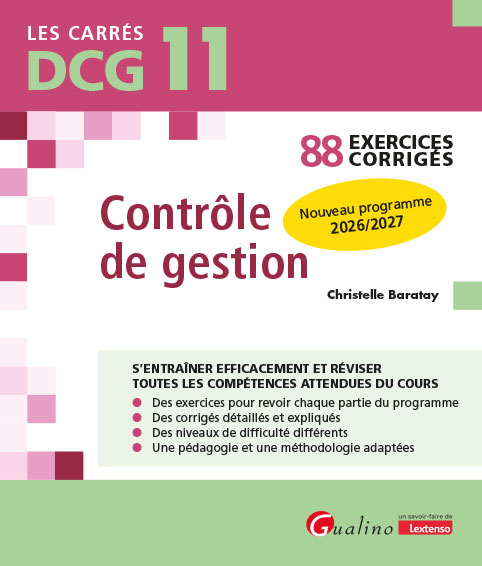 DCG 11 - Exercices corrigés - Contrôle de gestion