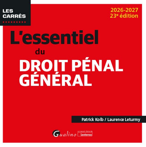 L'essentiel du droit pénal général