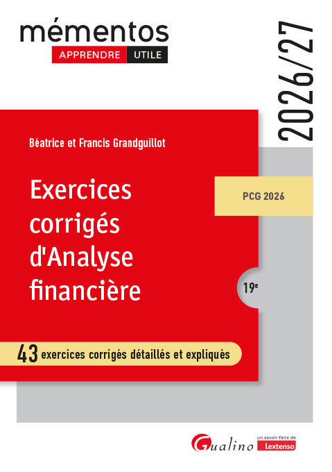 Exercices corrigés d'analyse financière